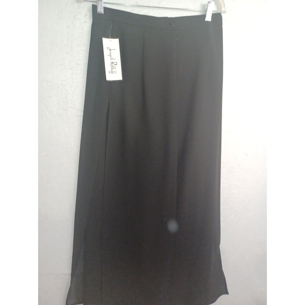 Joseph Ribkoff Maxi Skirt Women's sz 10 Black Hem Sheer Style